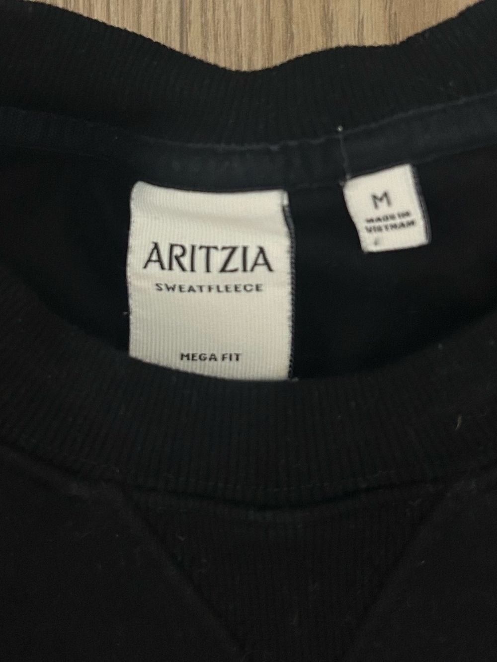 Aritzia Black Crewneck Sweater - Mega Fit - Picture 7 of 7